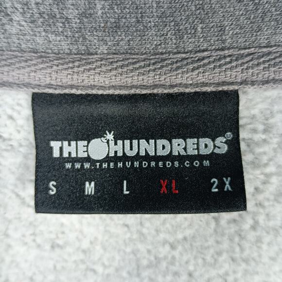 The Hundreds Tango Hotel Jacket Men XL Gray Snap Front Wool Blend Streetwear - Picture 3 of 12